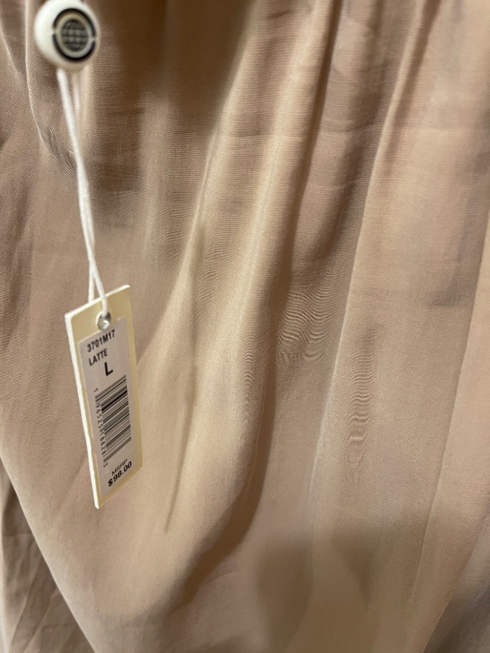 Max Studio light wrap midi skirt beige women L - NWT - Picture 3 of 10